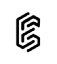 expanseElectronics monogram, black on orange