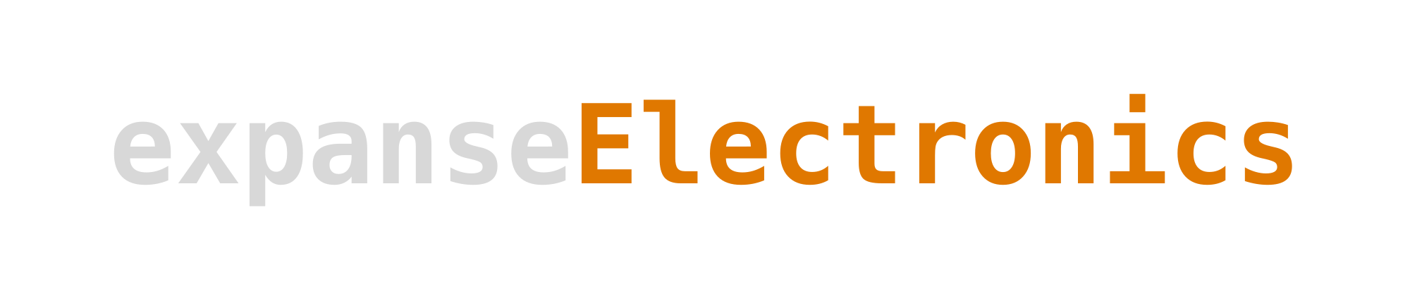 expanseElectronics wordmark, light on dark